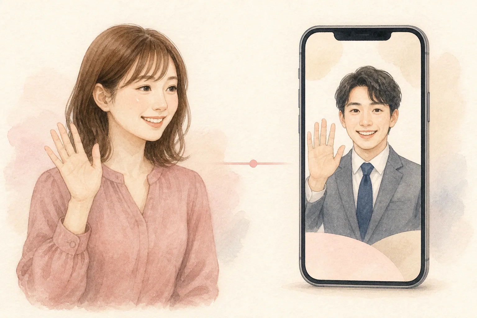 STEP3 気になった不動産のプロとマッチするイラスト